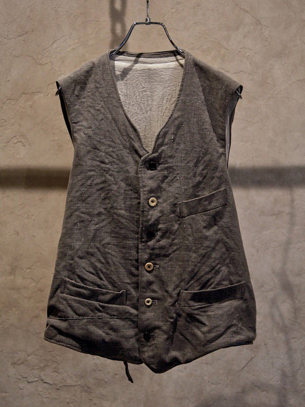 Cotton And Linen Vest