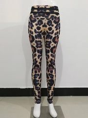 Empire Leopard Slim Dance Athletic Leggings