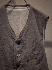 Cotton And Linen Vest