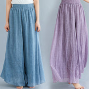 literary cotton and linen pants