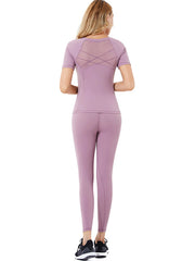 Mesh Splicing Tight Fitting Quick Drying Gym Suits