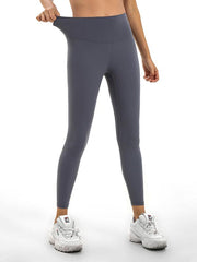 Wrap High-Waisted Solid Color Sports Leggings