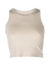 Solid Color Wrap Exposed Navel Tanks