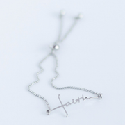 Faith Cross Slider Bracelet