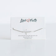 Faith Cross Slider Bracelet