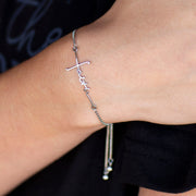 Faith Cross Slider Bracelet