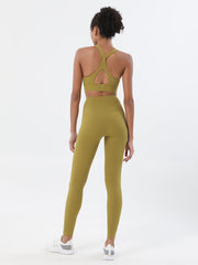 High-Waisted Pockets Solid Color Yoga Bottoms