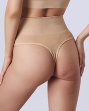 Threaded Solid Color Simple Thong