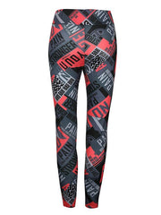 Fashion Wrap Printed Hollow Sports Leggings