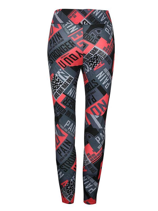 Fashion Wrap Printed Hollow Sports Leggings