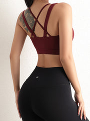 Cross Strap Solid Color Yoga Tank