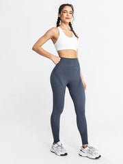 Skinny Wrap Yoga Bottoms High-Waisted Solid Color Leggings