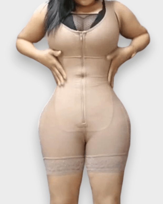 Firm Compression Full Body Zipper Tummy Control Shapewear