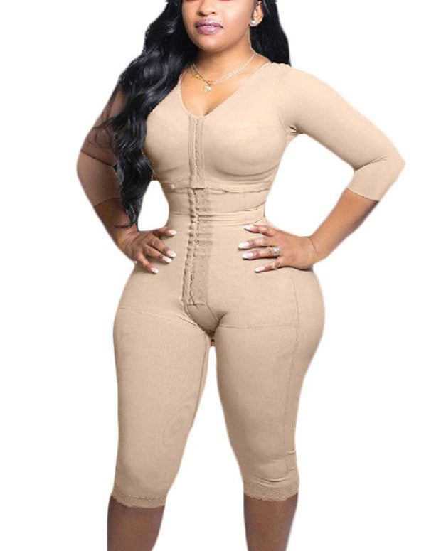 Full Body Support Arm Compression Shrink Your Waist With Built In Bra