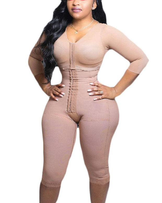 Full Body Support Arm Compression Shrink Your Waist With Built In Bra