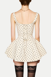 kuyio Polka Dot Mini Dress