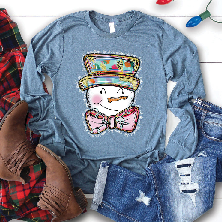 Happy Snowman Long Sleeve